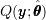 Q(\pmb{y}; \hat{\pmb{\theta}})