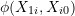 \phi(X_{1i}, X_{i0})