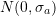 N(0, \sigma_{a})