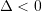 \Delta < 0
