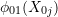 \phi_{01}(X_{0j})