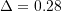 \Delta=0.28