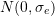 N(0, \sigma_{e})